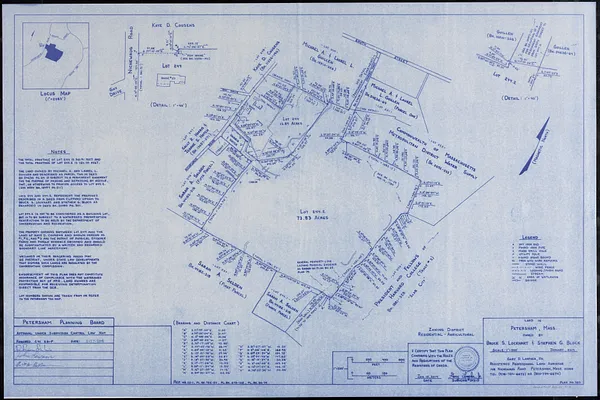 Land in Petersham Ma Owned by Bruce S. Lockhart and Stephen G. Block