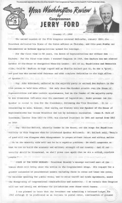 Ford Newsletter, Jan.-May 1962