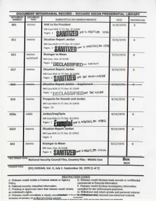 JORDAN Vol. V July 1- September 30, 1970 [1 of 2]