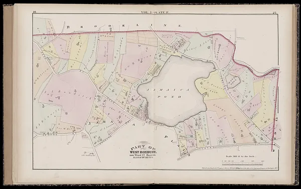 Atlas of the county of Suffolk, Massachusetts : vol. 5th, West Roxbury, now ward 17, Boston : from actual survey & official records