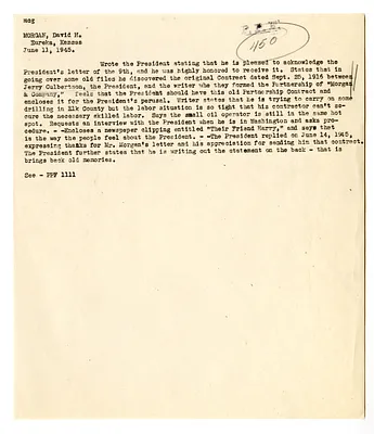 Cross Reference Memorandum