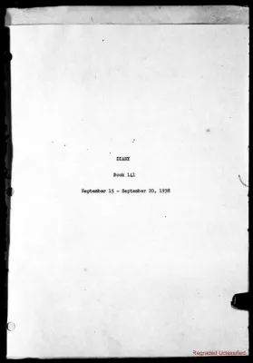 Volume 141, September 15 – September 20, 1938
