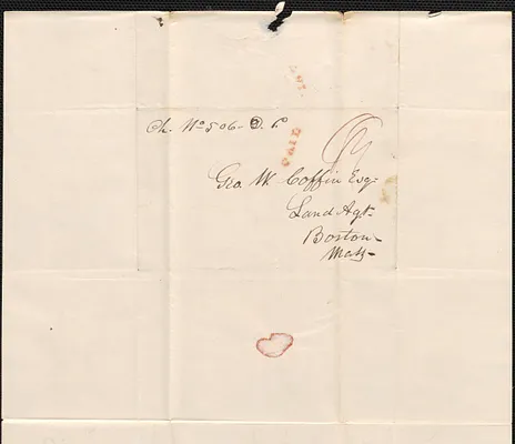 D. Parker to George Coffin, 11 November 1840