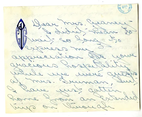 Letter from Lucy Peters to Victoria Geaney