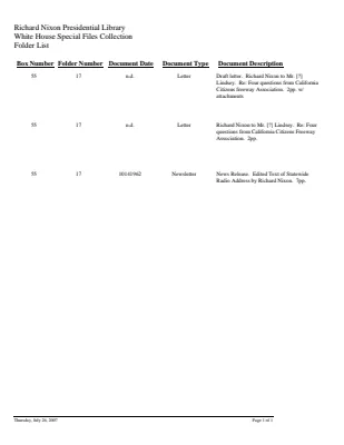 WHSF: Returned, 55-17
