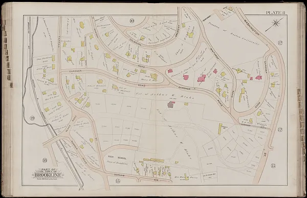 Atlas of the town of Brookline, Norfolk County, Massachusetts