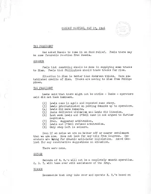 Cabinet Meeting Minutes