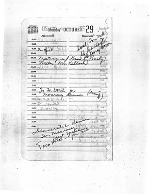 Lyndon Johnson's 1956 Desk Diary I, beginning 10/29/1956