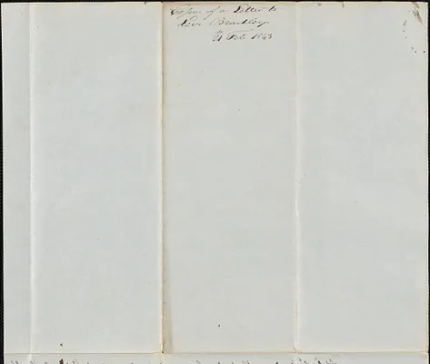 George Coffin to Levi Bradley, 21 February 1843