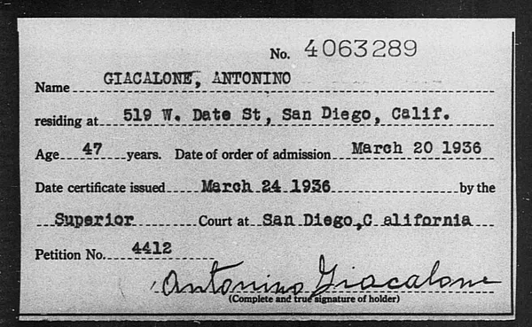 Giacalone, Antonino - 1936