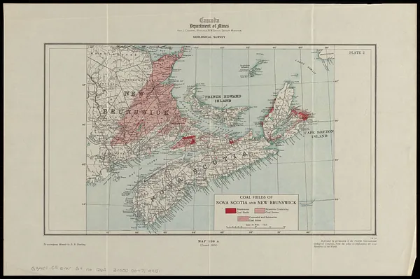 Coal fields of Nova Scotia and New Brunswick