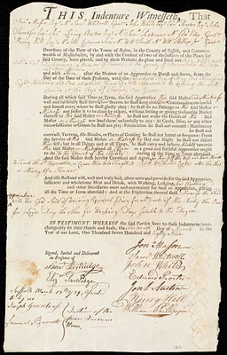 John Willit indentured to apprentice with Samuel Dickerman Munson of Truro, 13 March 1789