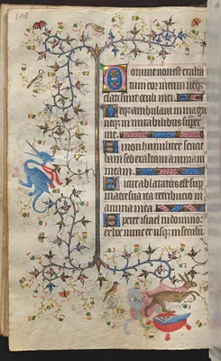 Hours of Charles the Noble, King of Navarre (1361-1425): fol. 99v, Text