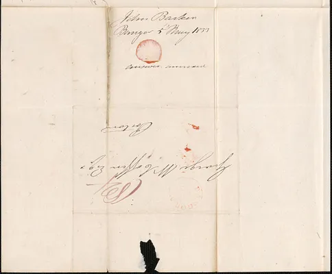 John Barker to George Coffin, 5 May 1833