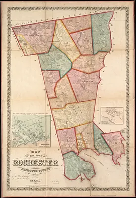 Map of the town of Rochester, Plymouth County, Massachusetts
