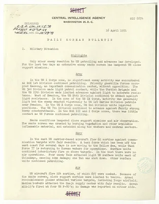 Memorandum, Daily Korean Bulletin