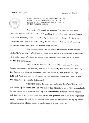 White House Press Release