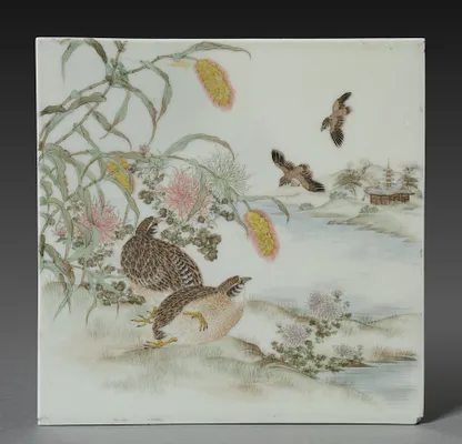 Plaque with Quail