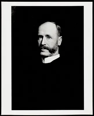 Portrait of a man with starched high collar