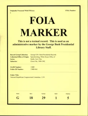 National Republican Congressional Committee 11/91 [OA 8130]