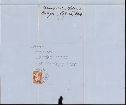Franklin Adams to Samuel Warner, 30 October 1851