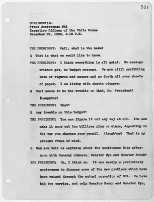 The Eighty-Second Press Conference of President Franklin D. Roosevelt
