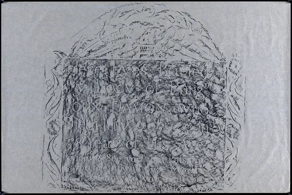 Here lyes buried [the] body of Ensign John Damon