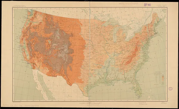 United States relief map