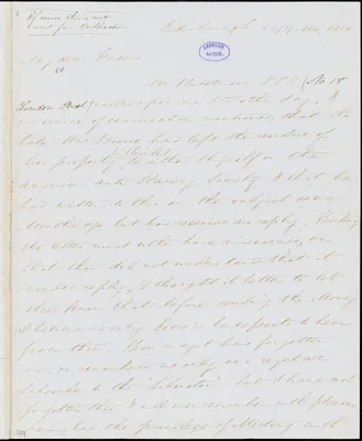 Letter from Henry Wigham, Edinburgh, [Scotland], to William Lloyd Garrison, 1850 [July] 16