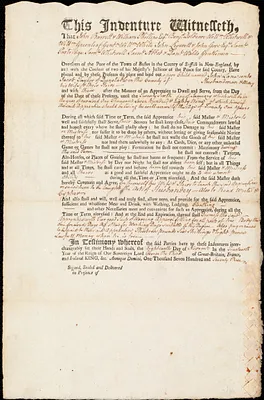 John Lane indentured to apprentice with Jacob Taylor of Dunstable, 18 November 1773