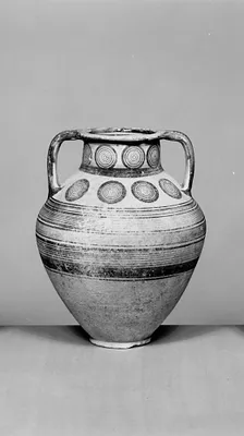Amphora with Geometric Decoration