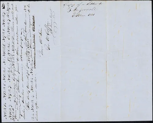 Copy of a letter from George Coffin to Z. Ingersoll, 6 March 1851
