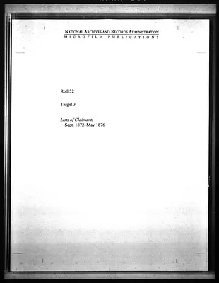 Lists of Claimants from the State of Tennessee
