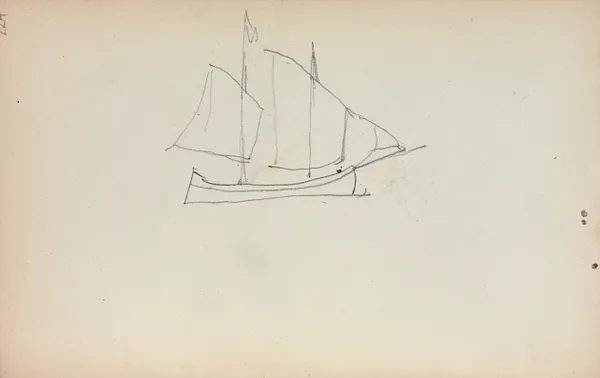 Italian Sketchbook: Sailboat (page 224)
