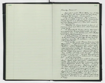 Handwritten journal entry for March 25, 1969