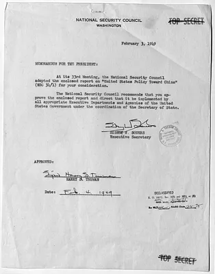 Memorandum from Sidney Souers to President Harry S. Truman