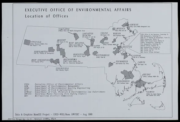Executive Office of Environmental Affairs location of offices