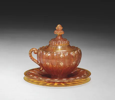 Covered Cup and Saucer