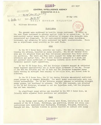 Memorandum, Daily Korean Bulletin