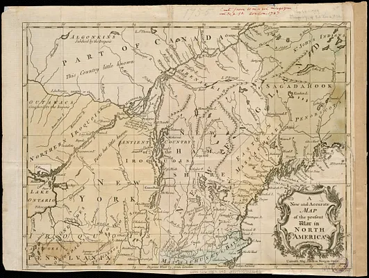 A new and accurate map of the present war in North America