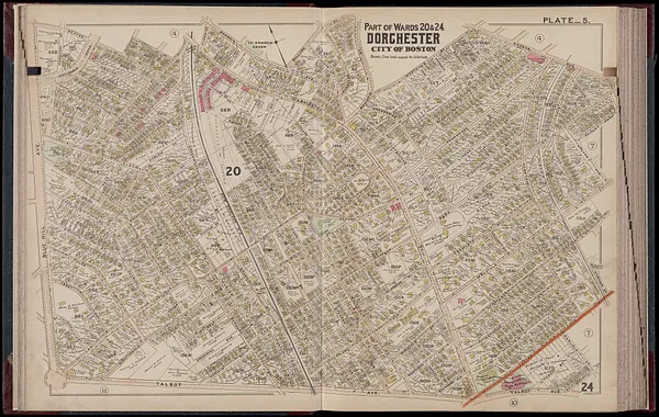 Atlas of Dorchester, West Roxbury and Brighton, city of Boston