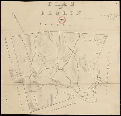 Plan of Berlin made by Henry Wilder, dated June 1830
