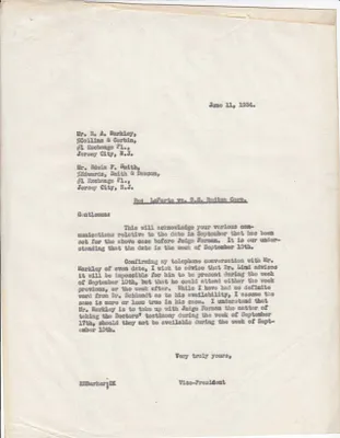 Letters Sent to E.A. Markley, Edwin F. Smith, June 11, 1934