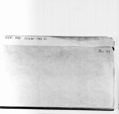 Office of Strategic Services - Reports- III, October 1944