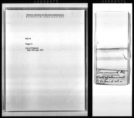 Lists of Claimants from the State of Kansas