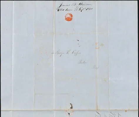 Jonas B. Stinson to George Coffin, 23 September 1850