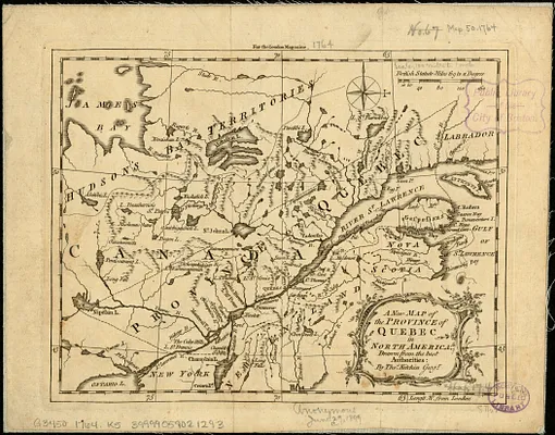 A new map of the province of Quebec in North America, drawn from the best authorities