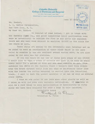 Letters Received to Mr. Roeder [A. Roeder], June 10, 1925