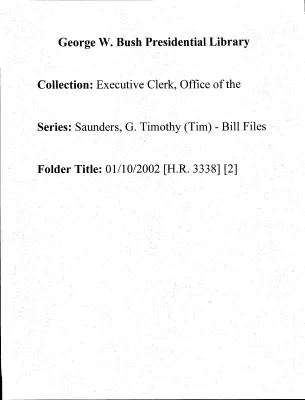 01/10/2002 [H.R. 3338] [2]