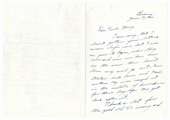 Letter to President Harry S. Truman from Harry A. Truman, with Attachment